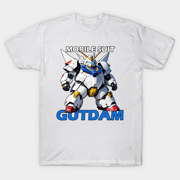 Mobile Suit Gutdam T-Shirt by Bearly Dressed